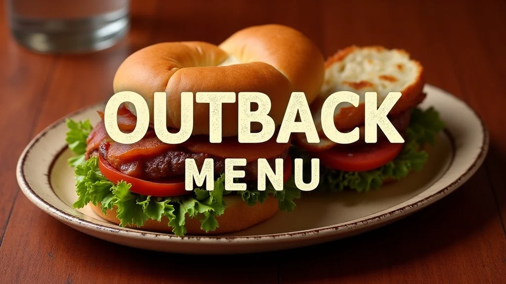 This image shows a vibrant menu featuring delicious dishes from Explore the Outback Restaurant Simply.